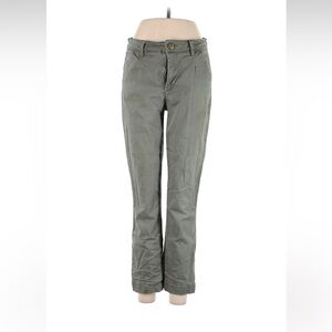 Caslon green cropped straight leg pants size 8